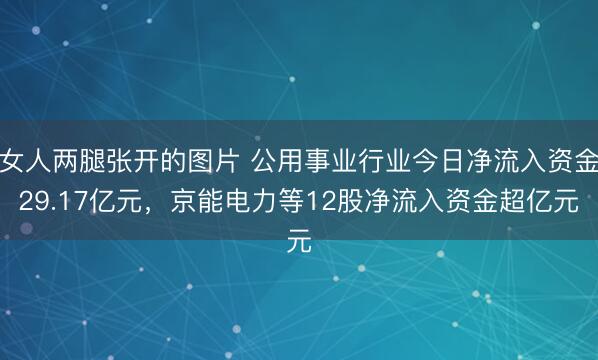 女人两腿张开的图片 公用事业行业今日净流入资金29.17亿元,京能电力等12股净流入资金超亿元
