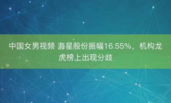 中国女男视频 海星股份振幅16.55%，机构龙虎榜上出现分歧