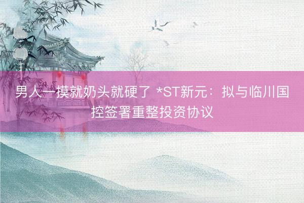 男人一摸就奶头就硬了 *ST新元:拟与临川国控签署重整投资协议