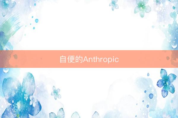 自便的Anthropic