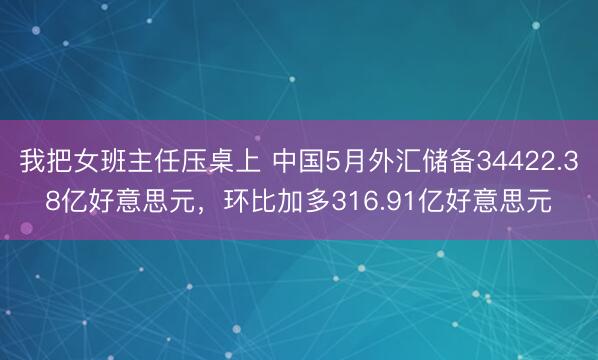 我把女班主任压桌上 中国5月外汇储备34422.38亿好意思元，环比加多316.91亿好意思元